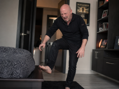 david draiman stubs toe