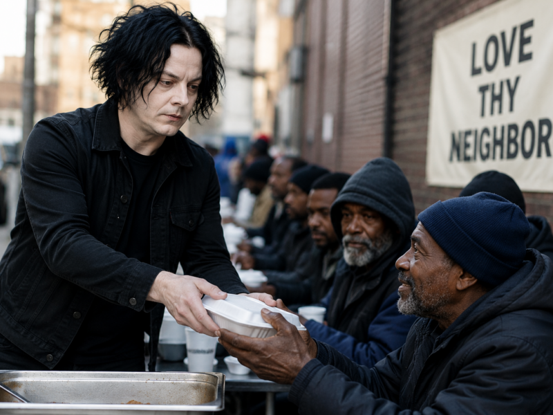 jack white feeding the homeless