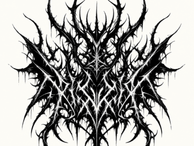 Unreadable fake metal band logo