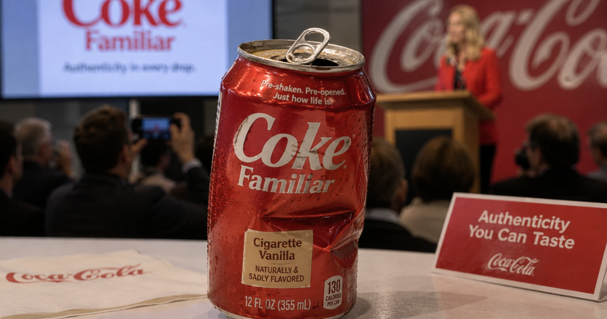 Coca-Cola Announces Pre-Shaken Warm Soda