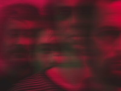 All Them Witches House Of Mirrors album artwork with blurred red portraits