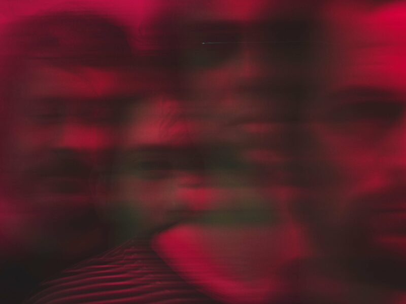 All Them Witches House Of Mirrors album artwork with blurred red portraits